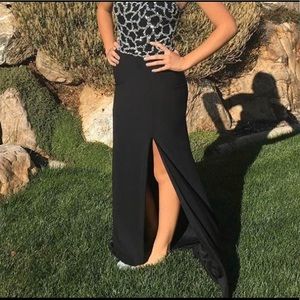 black and silver formal dress